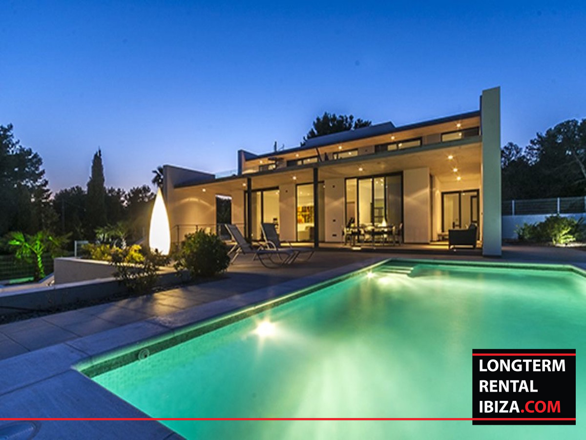 Long term rental Ibiza - Villa Llenya. Cala llenya, Modern ibiza villa, annual rental