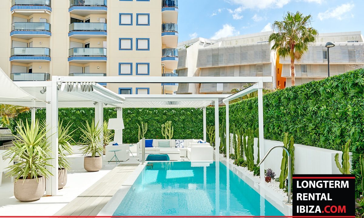 Long term rental Ibiza - Patio Blanco Garden lounge 2