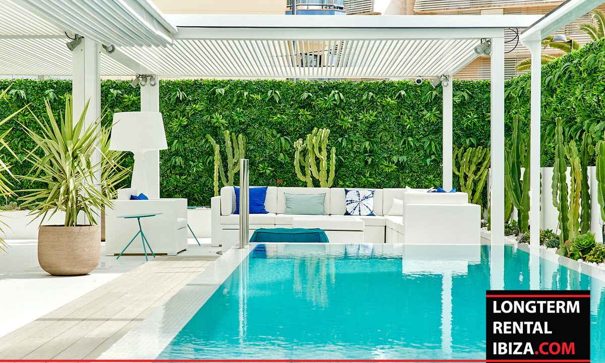 Long term rental Ibiza - Patio Blanco Garden lounge 3