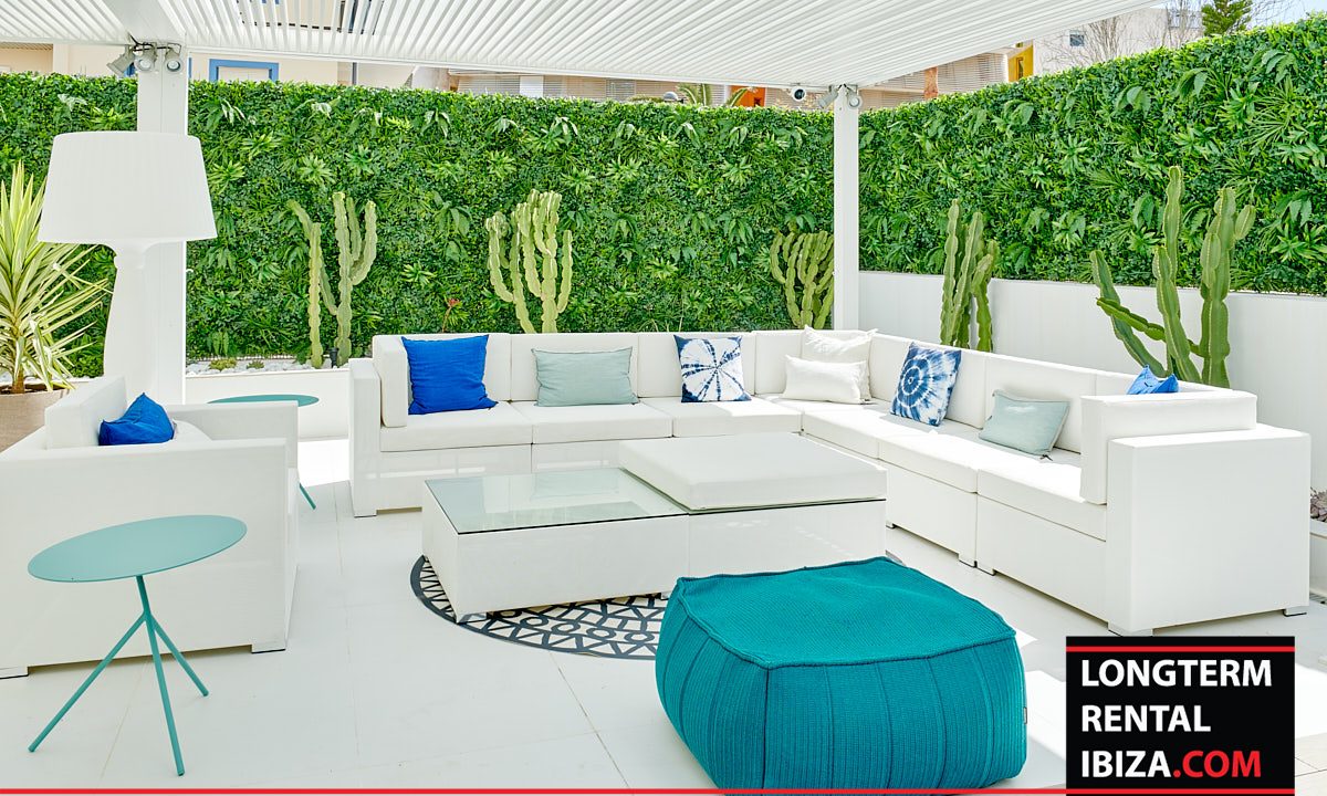 Long term rental Ibiza - Patio Blanco Garden lounge 5