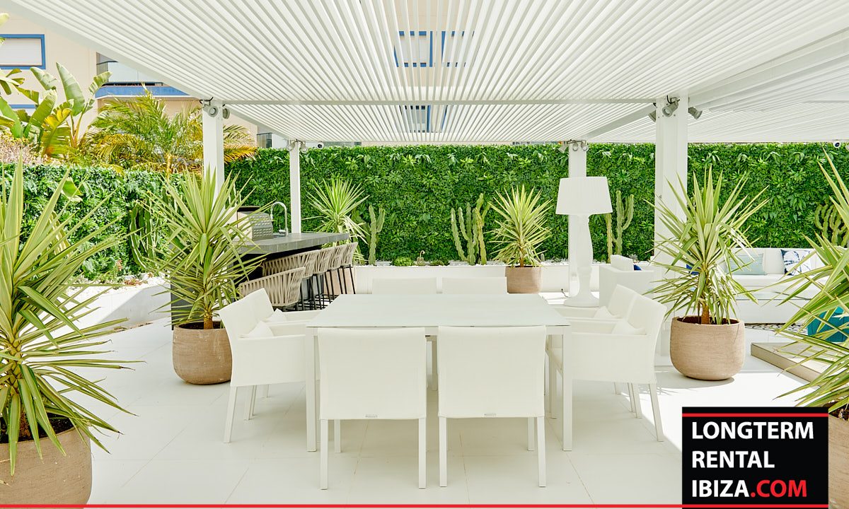 Long term rental Ibiza - Patio Blanco Garden lounge 9