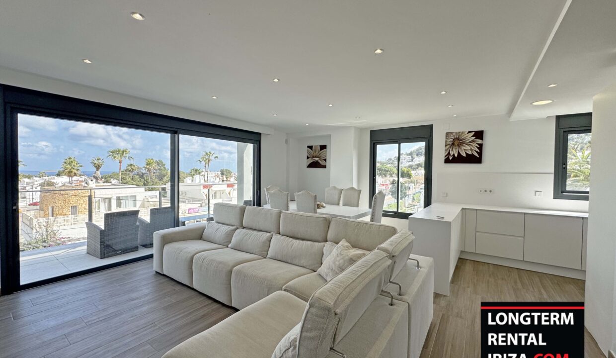 Long term rental ibiza - penthouse Siesta Sea View 10