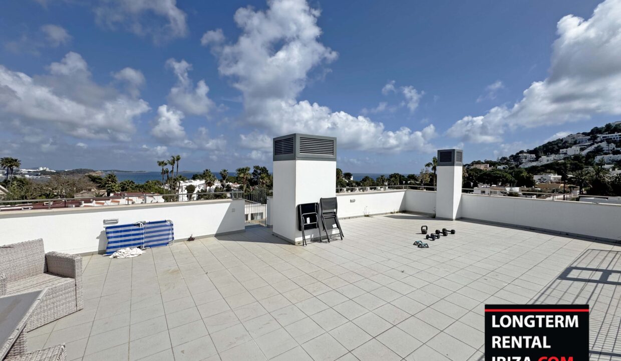Long term rental ibiza - penthouse Siesta Sea View 19