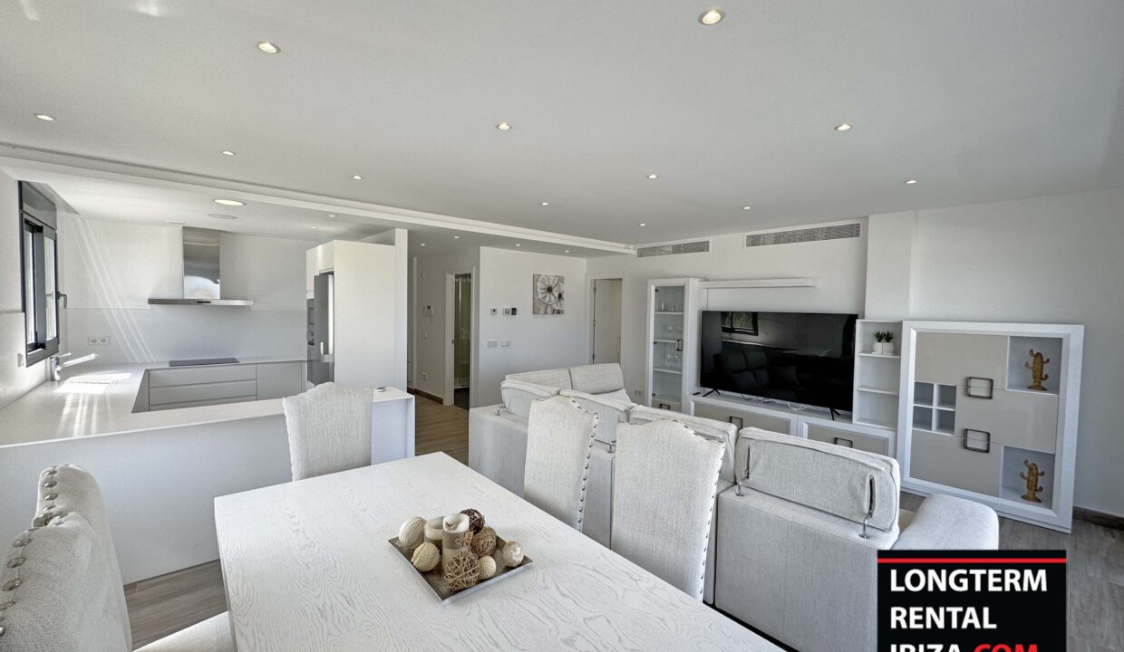 Long term rental ibiza - penthouse Siesta Sea View 6