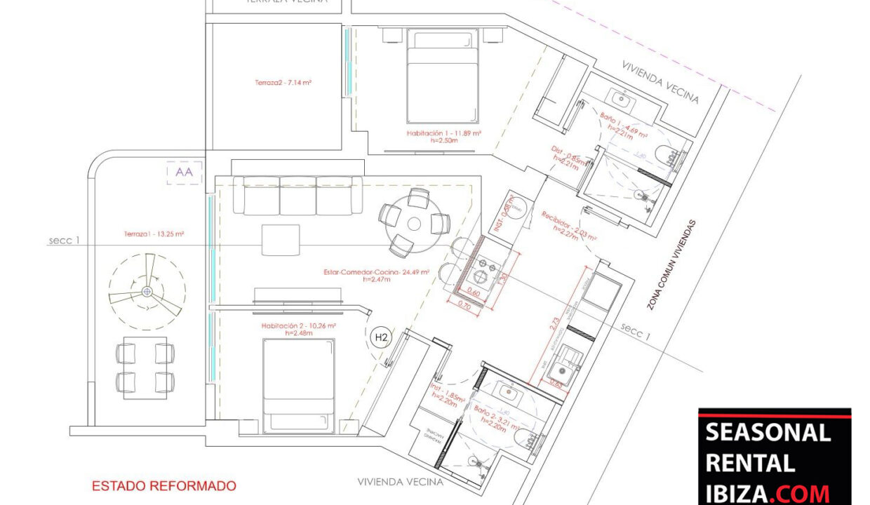 Seasonal Rental Ibiza - Apartment Mediteraneo Two 38